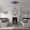 Ekena Millwork Piedmont Ceiling Medallion (Fits Canopies up to 6 1/2"), 67 1/8"W x 48 5/8"H x 1 7/8"P, Americana CM67PEAMF - alternate 3